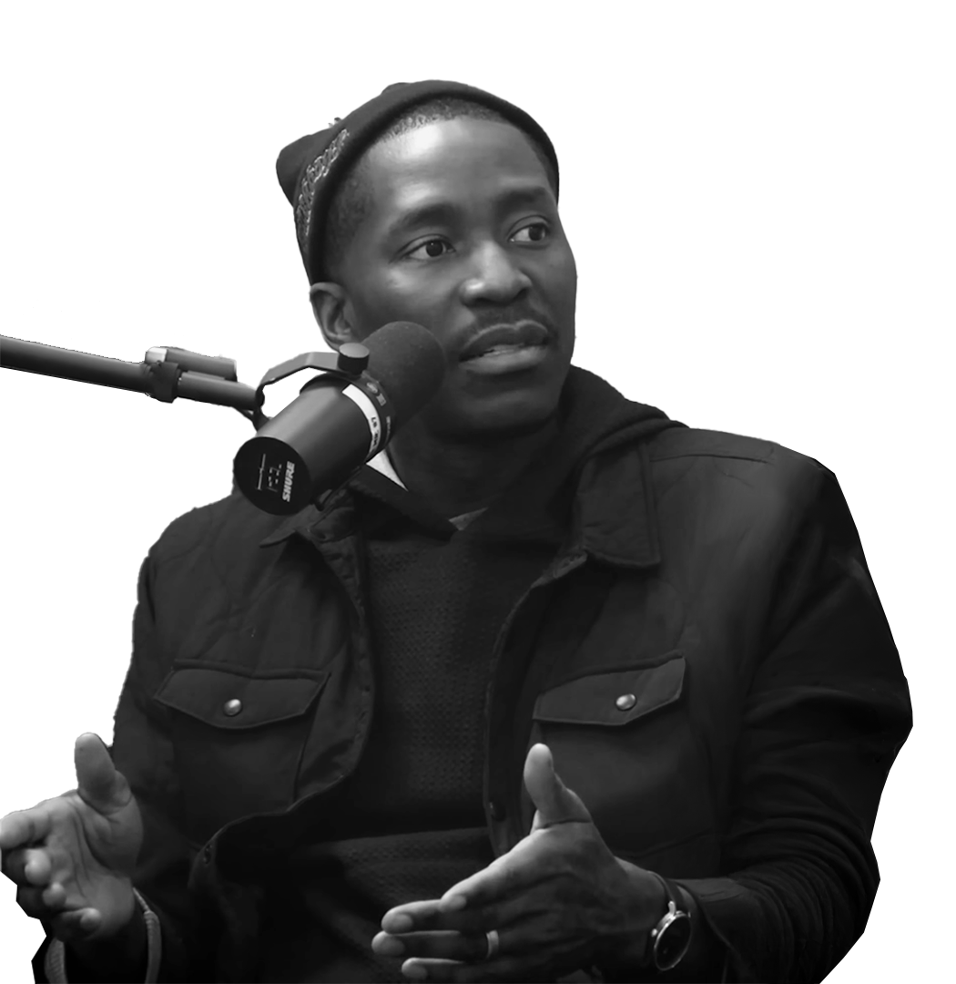 Jamal Crawford in a Podcast setting.