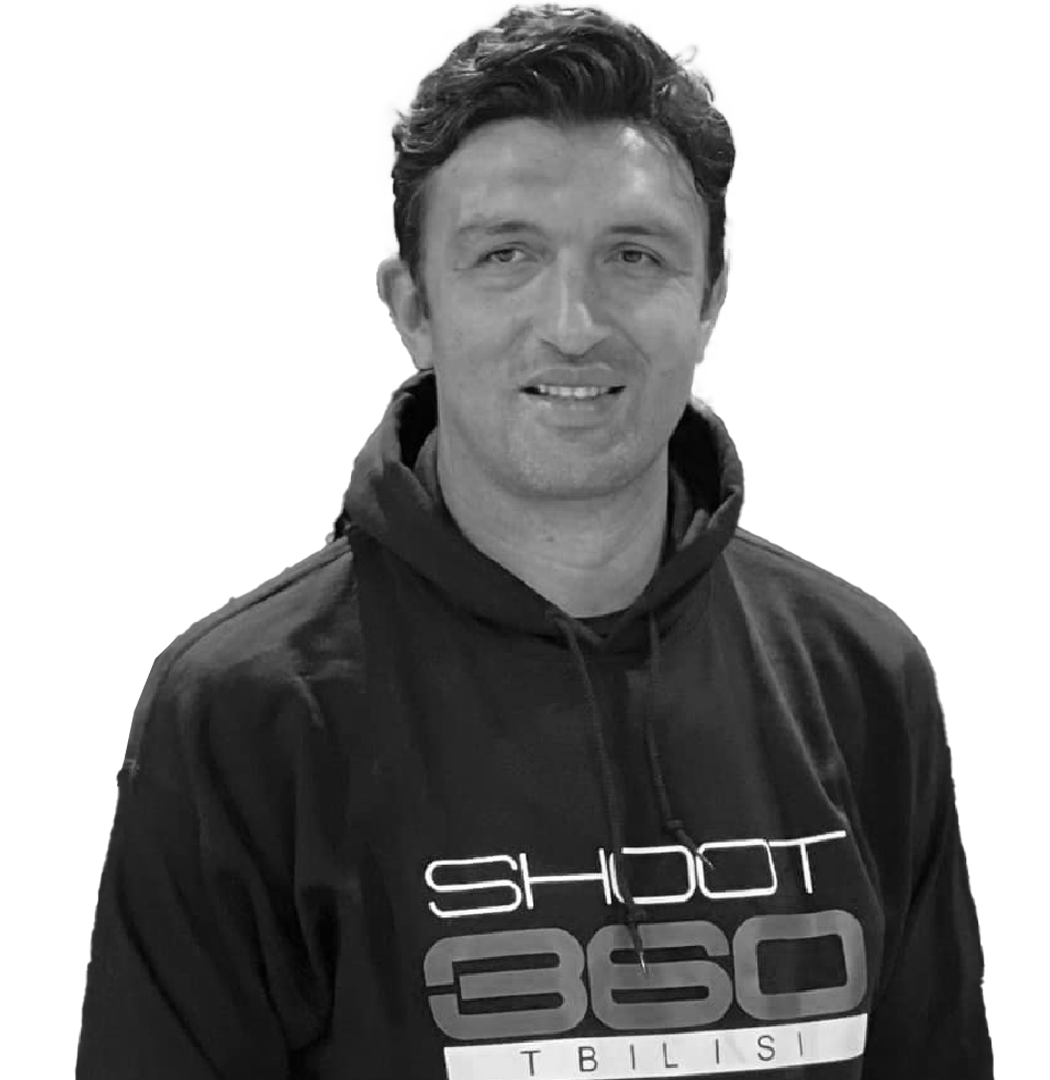 Zaza Pachulia Wearing a Shoot 360 Tbilisi sweatshirt.